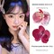 3 Colors Flower Hair Clips, Bohemian Butterfly Orchid Hairpin(Red Pink Purple)